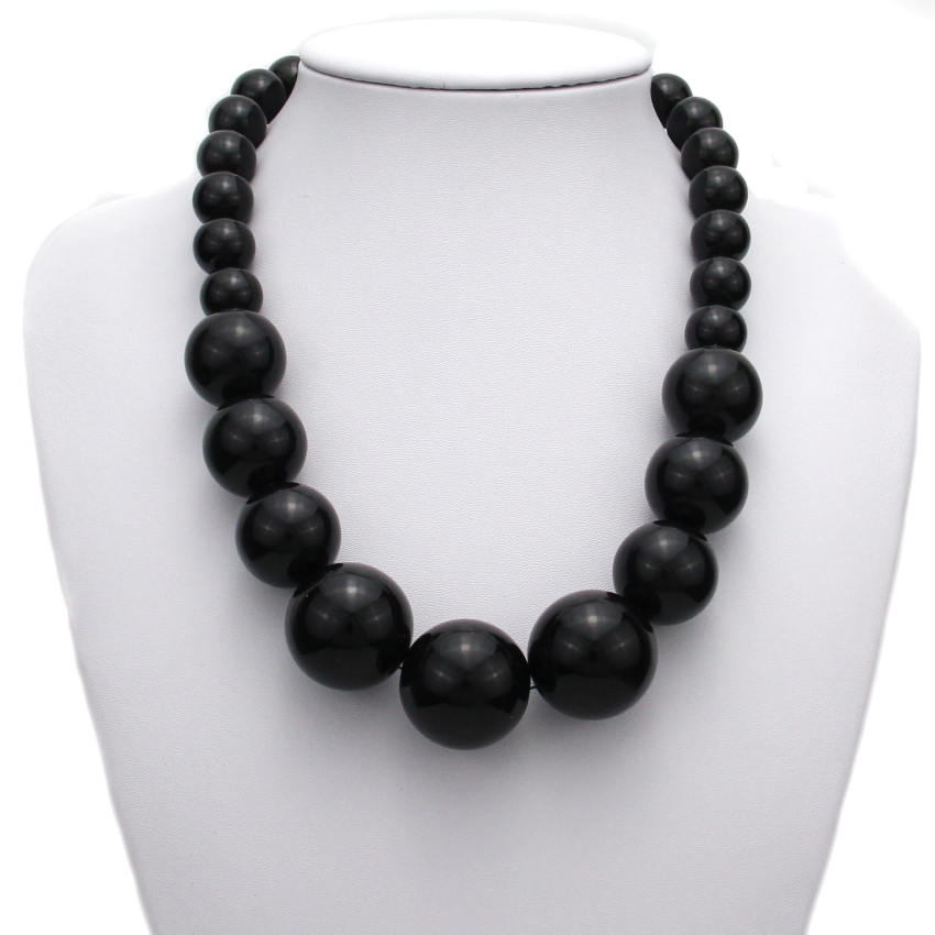 Fashion Big Imitation Pearl Short Temperament Elegant All-match Beaded Necklace Women