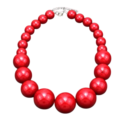 Fashion Big Imitation Pearl Short Temperament Elegant All-match Beaded Necklace Women